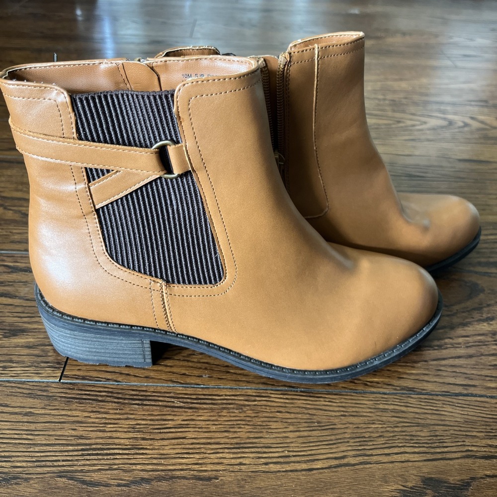 St. John's Bay Tan Ankle Boots